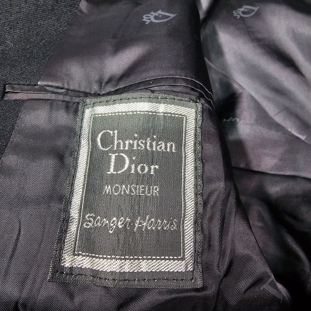 Christian Dior Monsieur Vintage 100% Wool Double Breasted Blazer Vented Unisex L - Picture 5 of 12